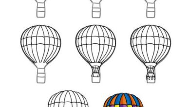 How to Draw a Hot air Balloon