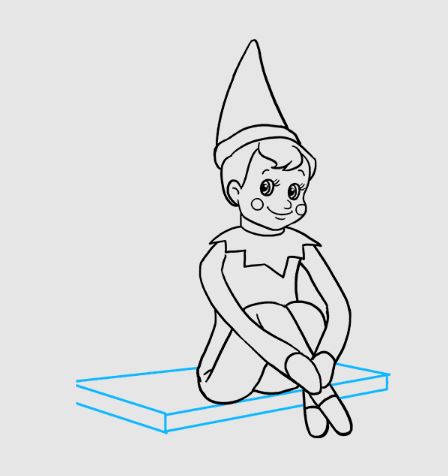 Draw an Elf on the Shelf