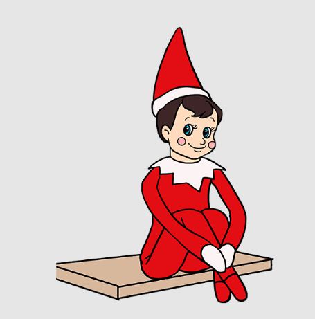 Elf on the Shelf Drawing