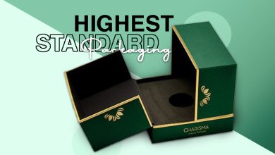 Open Dark Green Rigid Box