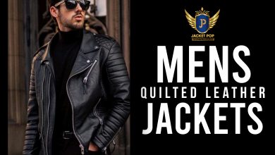 Quilted Leather Jacket Mens