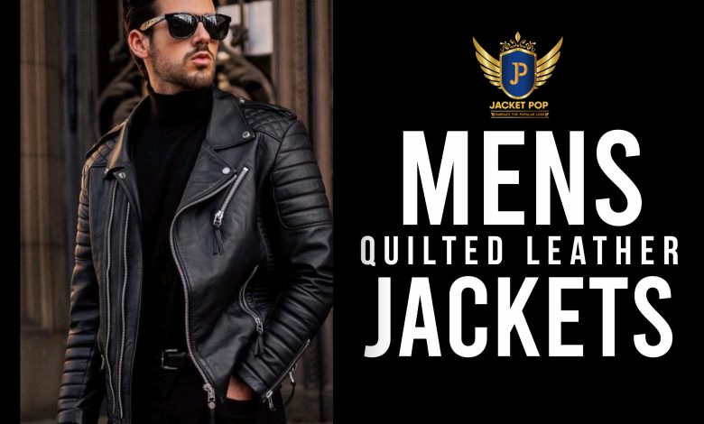 Quilted Leather Jacket Mens