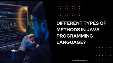 Different types of Methods in Java Programming Language