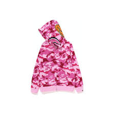 This Coach LOWLINE BAPE HOODIE is available in pink.